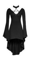 Robe noire manches amples ave...