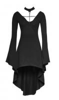 Robe noire manches amples ave...