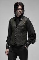 PUNK RAVE SHOP Y-1187BK-GD WY-1187MJM Baroque pattern jacket with golden threads, buttons and pockets, elegant aristocrat, Punk