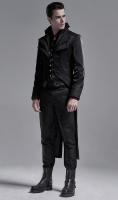 PUNK RAVE SHOP Y-1243BK WY-1243LCM Black elegant man jacket with large collar, tails, victorian aristocrat vampire, Punk Rave