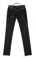 PUNK RAVE SHOP K-172 Black trousers with skulls, elegant gothic, Punk Rave K-172