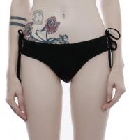 Swimsuit bottom with floral lace and lacing or pantie lingerie Punk Rave