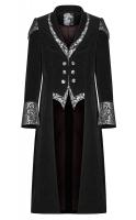 Long black coat with silver...