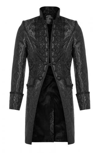 PUNK RAVE SHOP Y-1188bk WY-1188LCM Black jacket with baroque patterns and opening, aristocratic gothic, Punk Rave