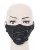 Masque en tissu noir avec laage dcoratif, mode