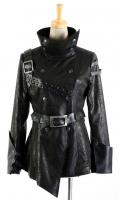 Jacket black, video game here style gothic fantasy Y-375BK